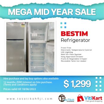 BESTIM 321L 2 Door Top Mount Refrigerator