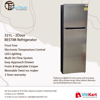 BESTIM 321L 2 Door Top Mount Refrigerator