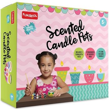 Funskool Handycrafts Scented Candle Pots, 5 Years +