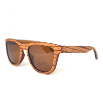 MANA - Zebra Skateboard Wood Polarised Sunglasses