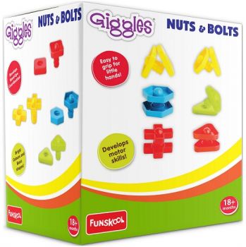 Funskool Giggles Nuts & Bolts 24 pcs, 18 mths +
