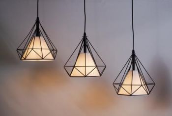 LED 3's Pendant Light Diamond Disc with LED Bulb
