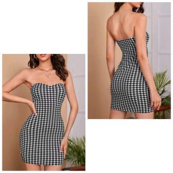 Houdsooth Print Bodycon tube dress
