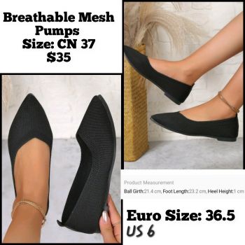 Womens breathable pumps