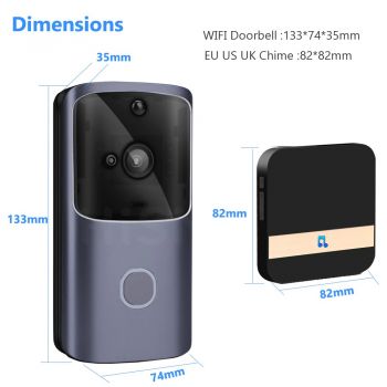 Video Doorbell Intercom Wireless 
