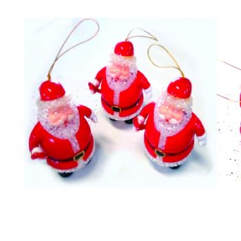 Decorative Hanging Santas 3 For 