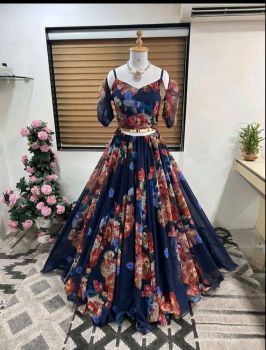 ASL056 BLUE LEHENGA 
