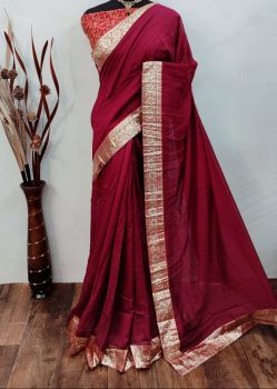 2023 SLB14 GEORGETTE SAREE MAROON