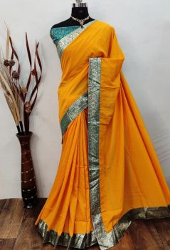 2023 SLB19 GEORGETTE SAREE MUSTARD