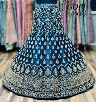 ASL066- LEHENGA BLUE