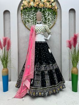 ASL067 - LEHENGA BLACK