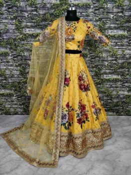 ASL066 - LEHENGA YELLOW