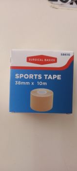 S/lBasics Sports Tape Tan 38mmx13.7M (sb610)