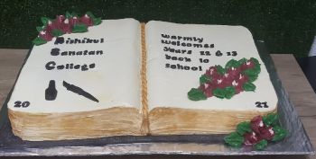 Antique Book Themed Cake - Vegetarian