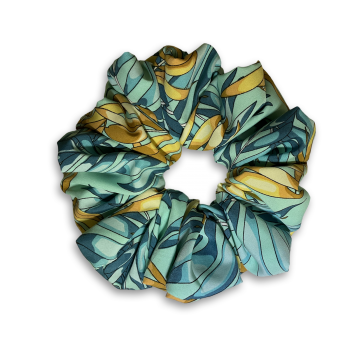 XL Scrunchie - Floral Blue 