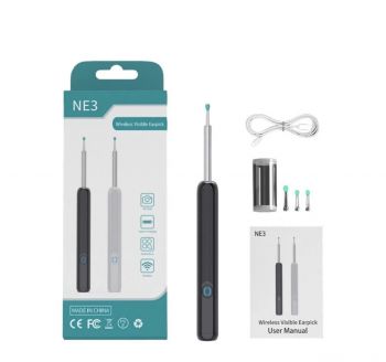 Wireless camera ear cleaner