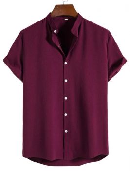 Burgundy shirt