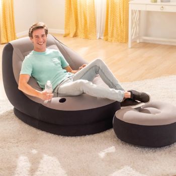 Intex Inflatable Chair with Pouf - Sofa Set. 