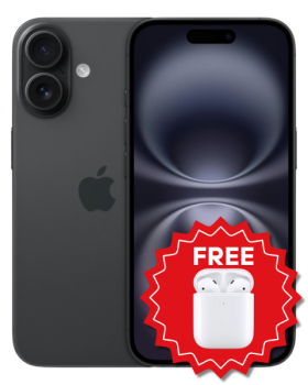 Apple iPhone 16 With Free (Apple Airpods - 2nd Gen)