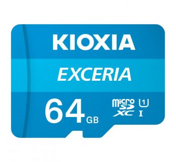KIOXIA Exceria U1 UHS-I 100MB/s Read Flash Memory Card 64 GB Micro SD