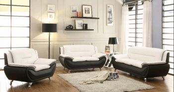 3-2-1- Leather Sofa Set | White