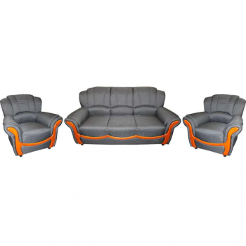 Blossom Medeline 3+1+1 Fabric Sofa Black