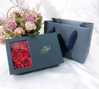 6pcs Rose and Gift Box