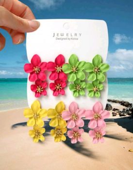 1pair Flower Design Earring