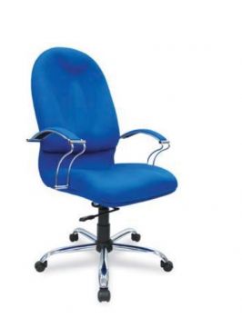 SCOTIA HIGHBACK CHAIR CHROME BASE