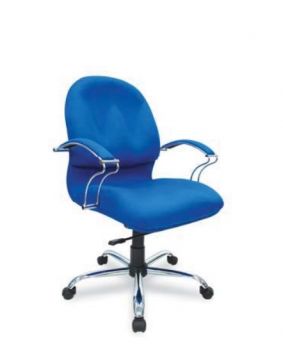 SCOTIA LOWBACK CHAIR CHROME BASE