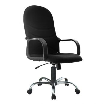 WIS HIGHBACK CHROME BASE FABRIC  CHAIR