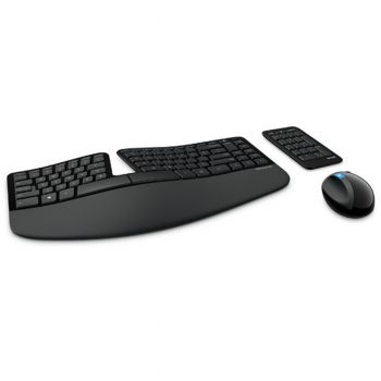 MICROSOFT SCULPT ERGONOMIC DESKTOP USB WIRELESS KEYBOARD &MOUSE COMBO 