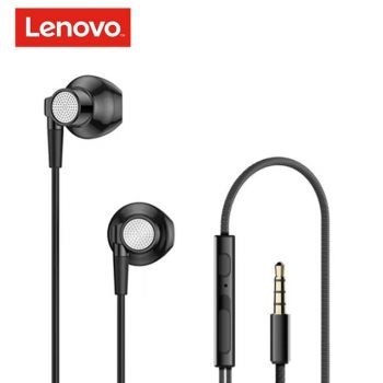 Original Lenovo QF310 3.5mm Plug Half - In-ear Wire Control Stereo Earphone with HD Microphone (Black)
