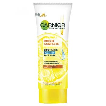 Garnier Bright Complete Duo Action Face Wash 100g