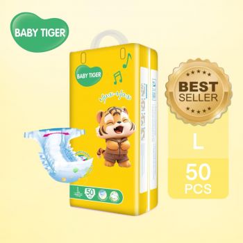 BABY TIGER 48-54 pieces unisex ultra-thin dry breathable diapers