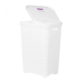 Phoenix Rattan Laundry Basket Snow 