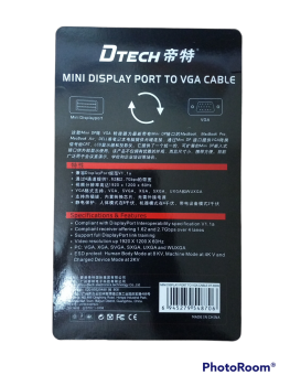 DTECH MINI DSIPLAY PORT TO VGA CABLE