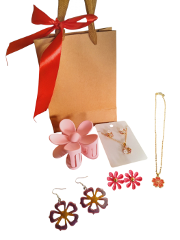Flower inspired Jewelry/ accessories gift package