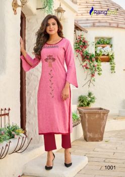 Rangjyot Siya  Kurti- Pink – M