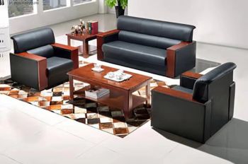 PU Leather 3 + 1 + 1 Sofa Set