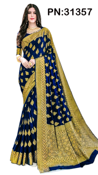 PN:31357 Soft Chiffon Georgette Saree