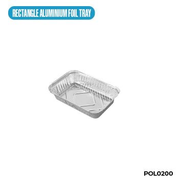 RECTANGLE ALUMINUM FOIL TRAY (SMALL)