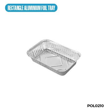 RECTANGLE ALUMINUM FOIL TRAY (LARGE)