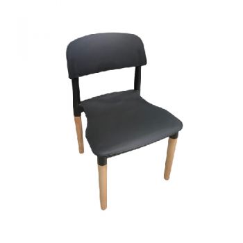 Polyprop Chair Black 44 x 43 x 78cm - PP1708