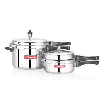 PREMIER COMBO PACK 5L & 3L ALUMINIUM PRESSURE COOKER