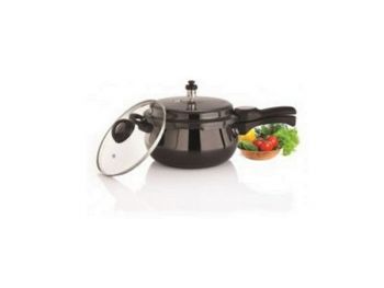 PREMIER TRENDY BLACK 5.5L CUCINA HANDI PRESSURE COOKER WITH GLASS LID