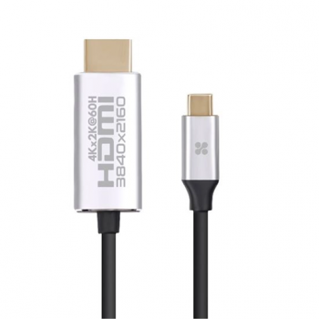 PROMATE HDLINK-60H.GRY 1.8M USB-C TO HDMI CABLE PREMIUM AUDIO VIDEO CABLE WITH ULTRAHD SUPPORT.