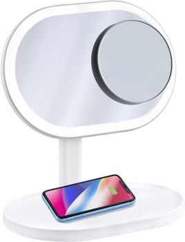 Q.LED MIRROR CHANGING LAMP WITH WIRELESS CHARGER