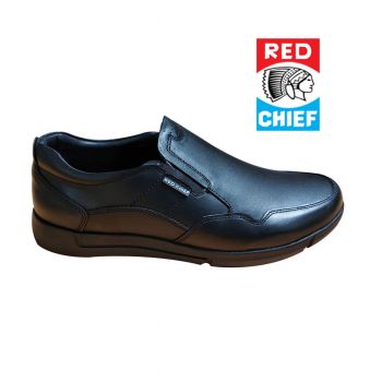 RED CHIEF LEATHER SHOES BLK  RC1792 