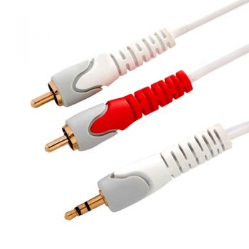Westinghouse Headphone Jack Wire (3.5MM TO RCA) - WHCASPLIT15W	
